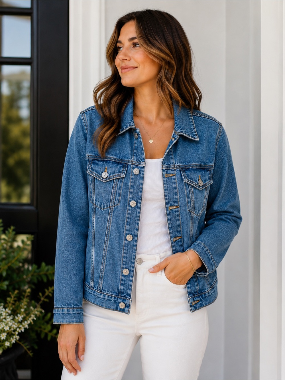 NWOT Hudson Jeans Light Blue Washed Denim Jacket